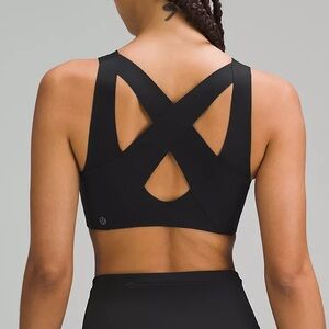 Lululemon cross back front zip sports bra